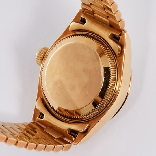 Datejust 26 Yellow Gold Diamond Champagne Dial condition photo