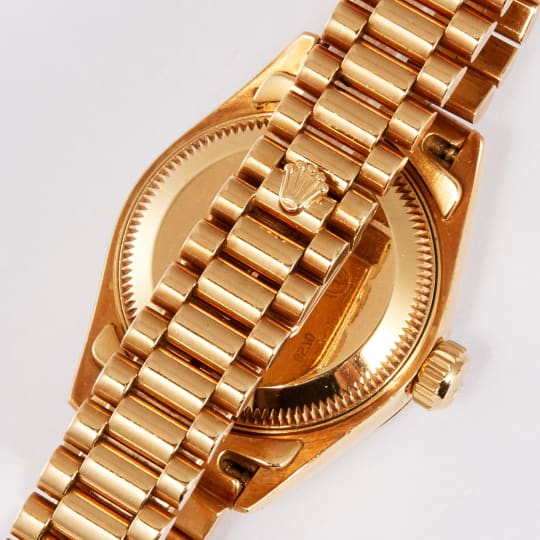 Datejust 26 Yellow Gold Diamond Champagne Dial condition photo