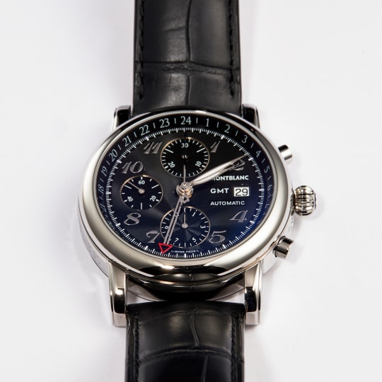 Star Traditional Chronograph GMT Stainless Steel Black Dial condition photo