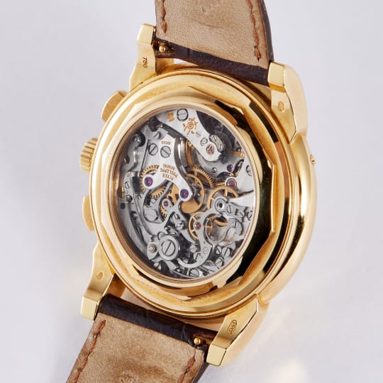 Grand Complications Perpetual Calendar Chronograph Yellow Gold White Dial condition photo