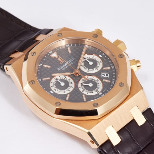 Royal Oak 39 Chronograph Rose Gold Grey Dial condition photo