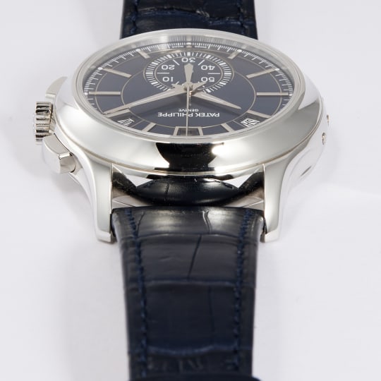 Annual Calendar Chronograph Platinum Blue Dial condition photo