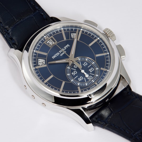 Annual Calendar Chronograph Platinum Blue Dial condition photo