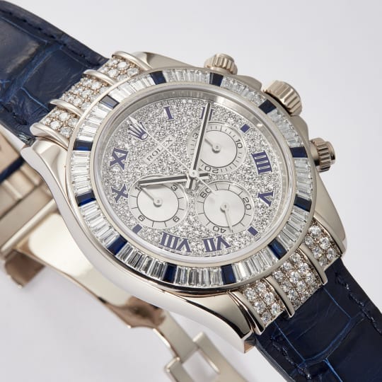 Daytona White Gold Diamond Pave Dial condition photo