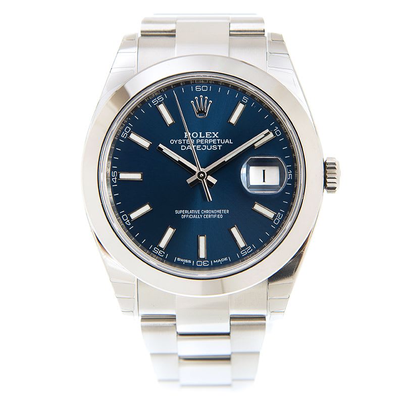 Datejust 41 Stainless Steel Blue Dial Product Image