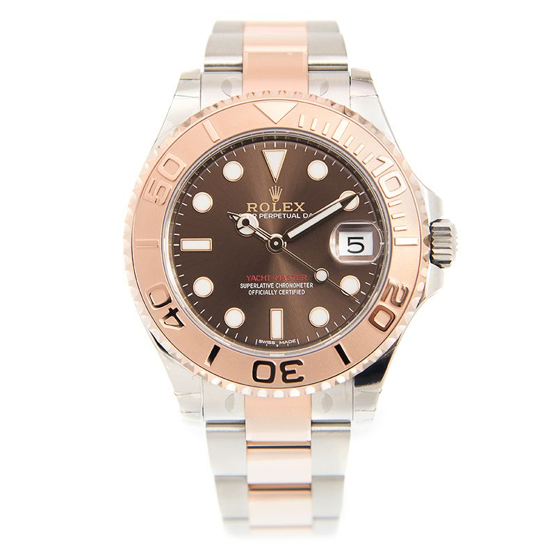 Yacht Master 37 Rose Gold & Stainless Steel Brown Dial Product Image