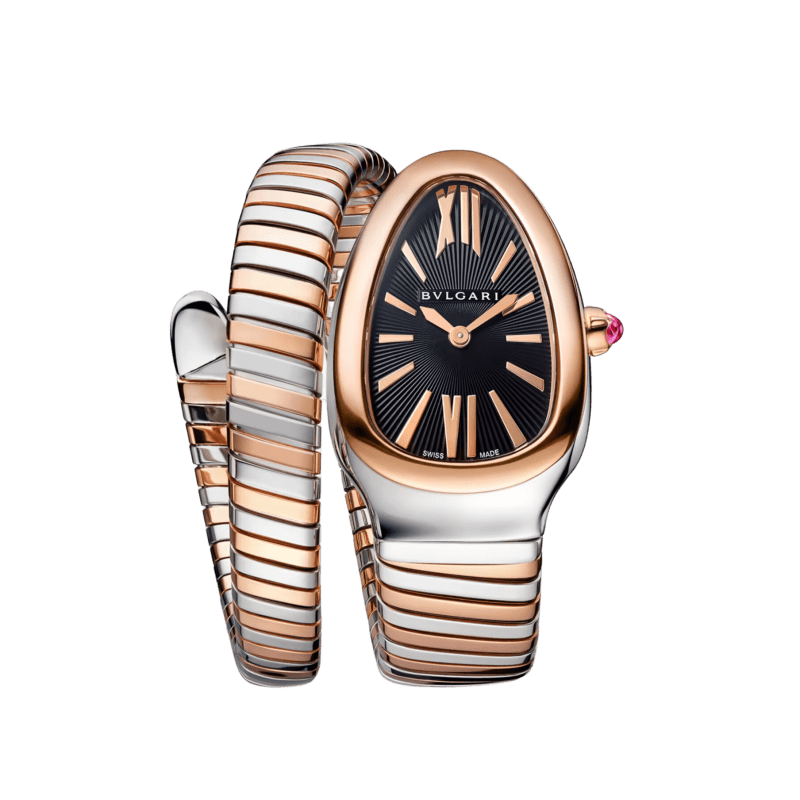 Serpenti Tubogas Rose Gold & Stainless Steel Black Dial Product Image