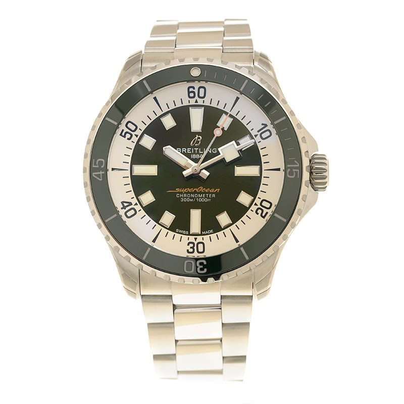 Superocean 44 Stainless Steel Green Dial Product Image