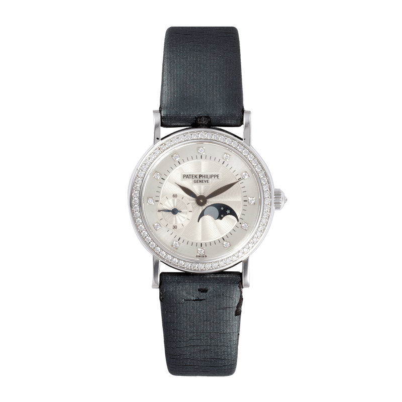 Calatrava Ladies White Gold Diamond White Dial Product Image