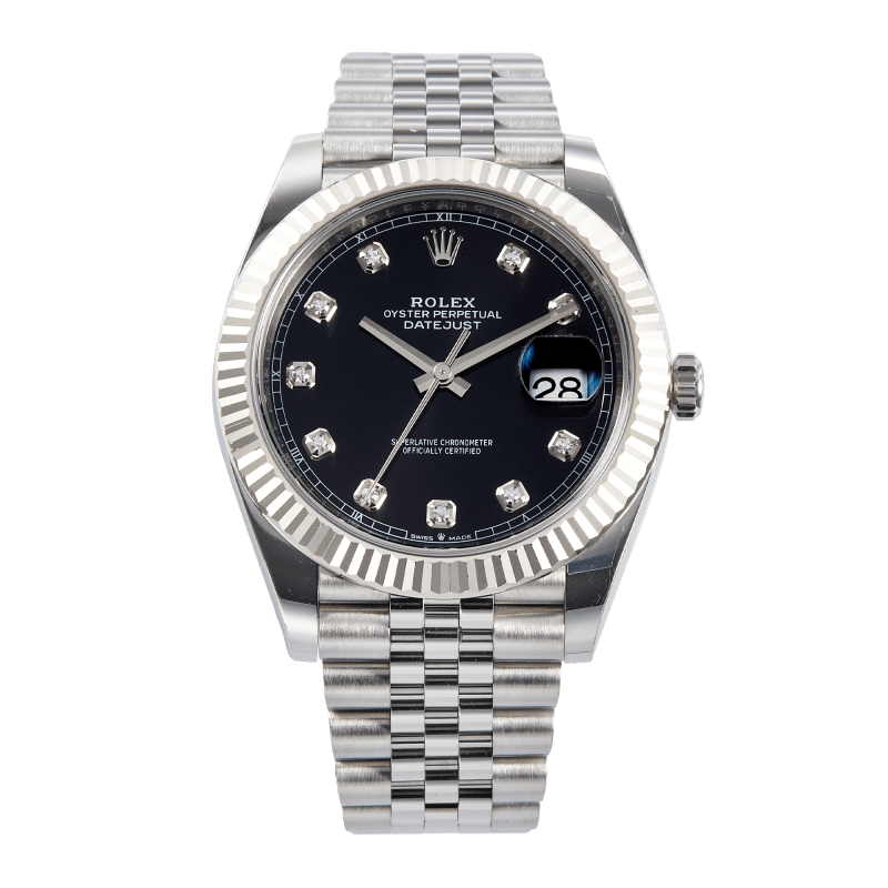 Datejust 41 Stainless Steel Diamond Jubilee Black Dial Product Image