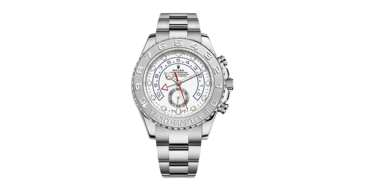 Rolex Yacht-Master II White Gold & Platinum White Dial 44mm 116689