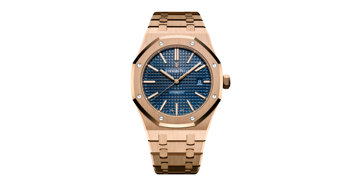 Audemars Piguet Royal Oak Rose Gold Blue Dial 41mm 15400OR.OO