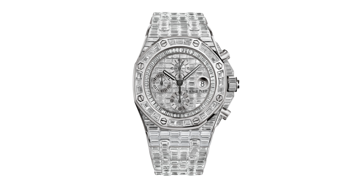 Audemars Piguet Royal Oak Offshore 42 White Gold Full Baguette