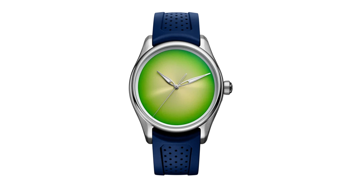 H. Moser & Cie. Pioneer Centre Seconds Concept Steel Citrus Green