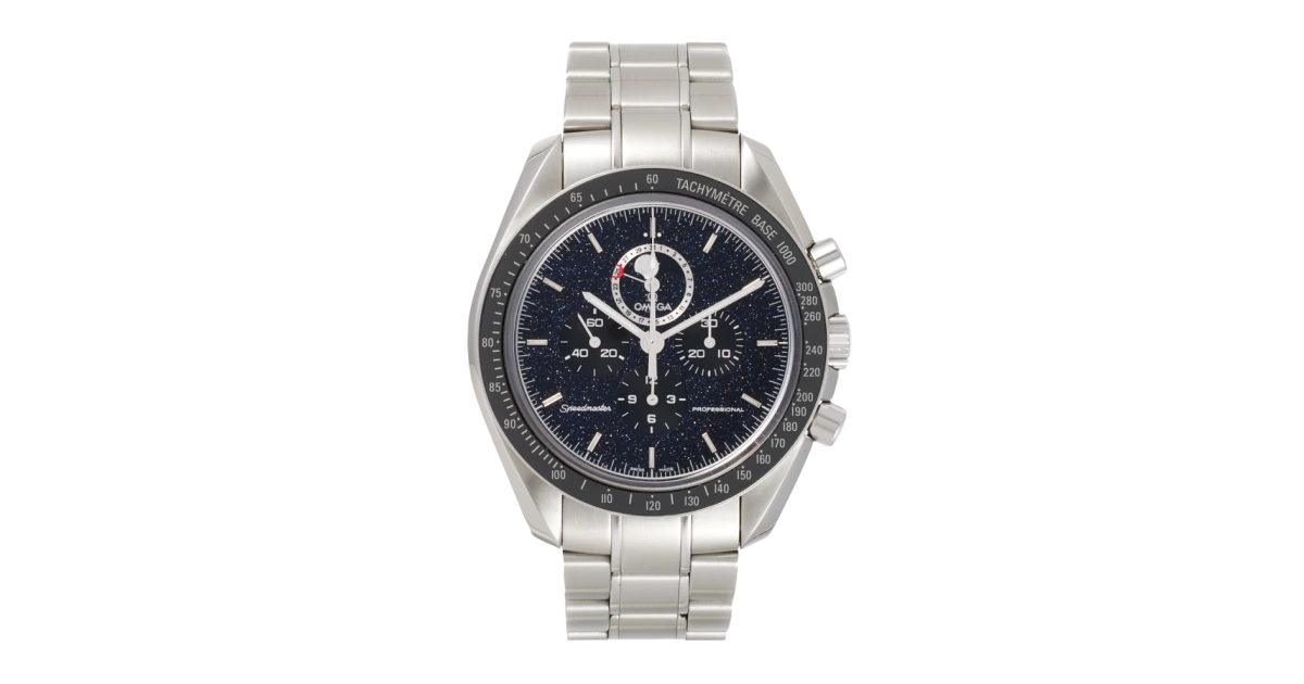 Omega Speedmaster Professional Moonphase 42 Steel Black Aventurine