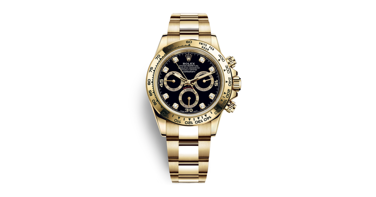 Rolex Daytona Yellow Gold Black Dial 40mm 116508-0016 - Make an
