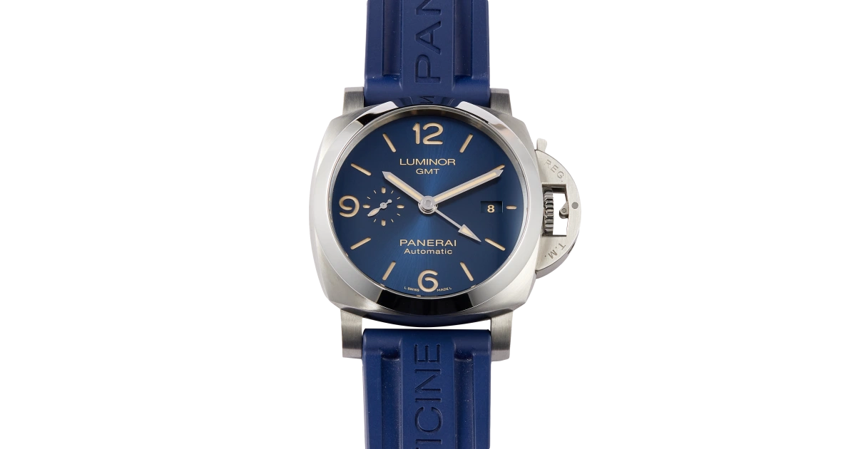 Panerai Luminor 1950 3 Days GMT Steel Blue Dial 44mm PAM01033