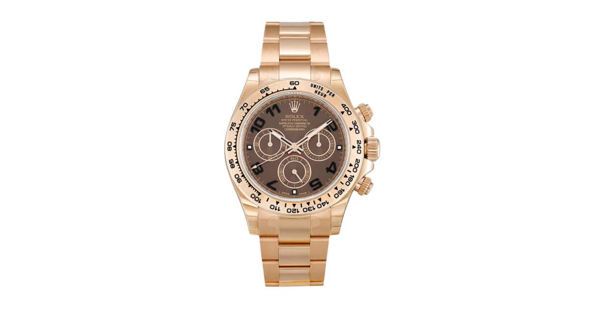 Rolex Daytona Rose Gold Brown Arabic Dial 40mm 116505-0011 - Make