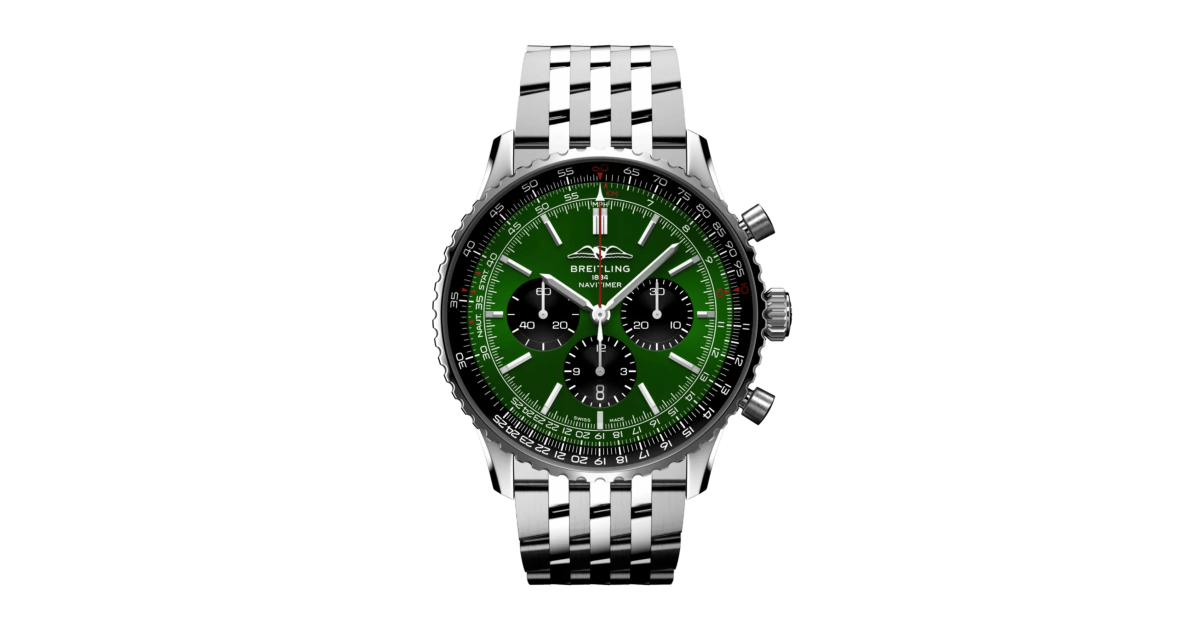 Breitling Navitimer B01 Chronograph Steel Green Dial 46mm