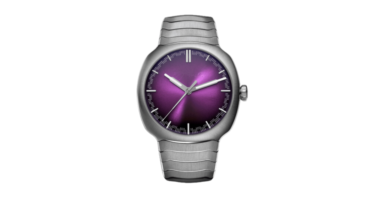 H. Moser & Cie. Streamliner Centre Seconds Steel Purple Haze Dial