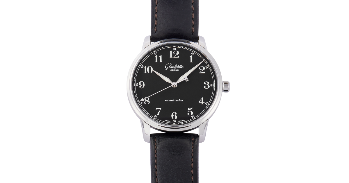 Glashutte Senator Excellence Steel Black Dial 40mm 1-36-01-03-02