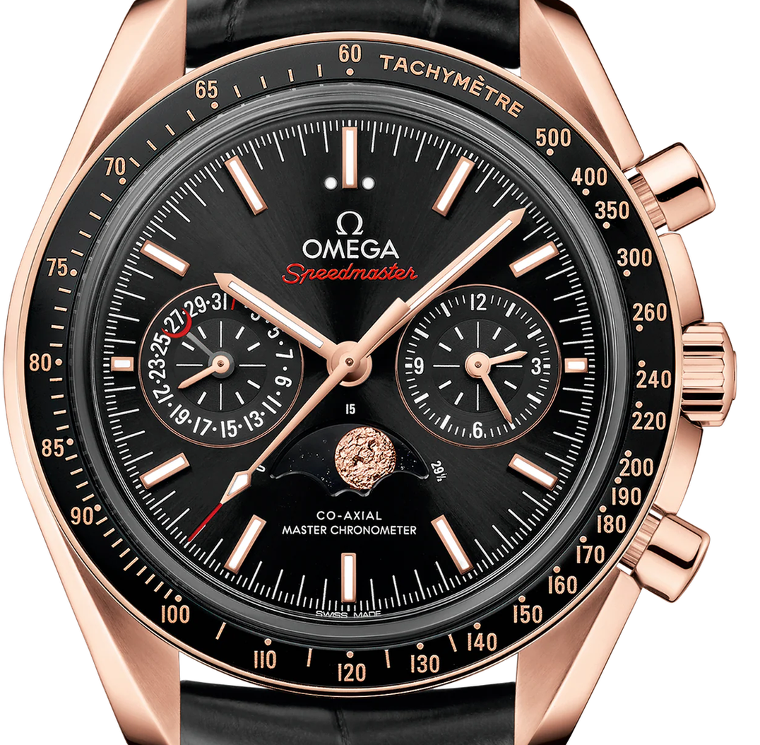 Speedmaster Moonphase Chronograph Rose Gold Black Dial 44mm Product Image 4