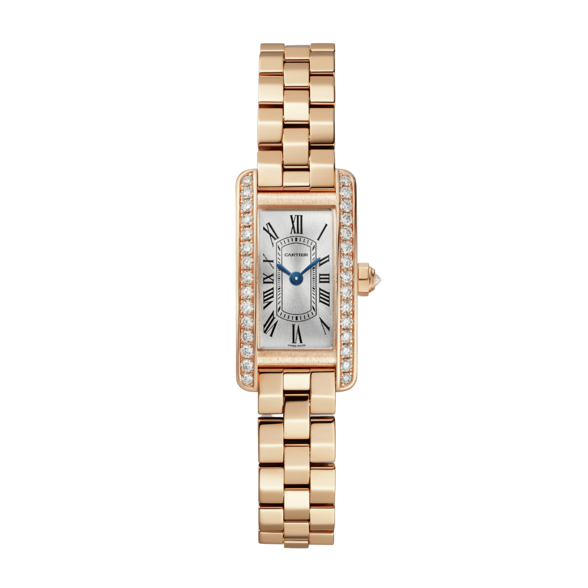 Tank Americaine Rose Gold Diamond Silver Dial 28mm Product Image 4