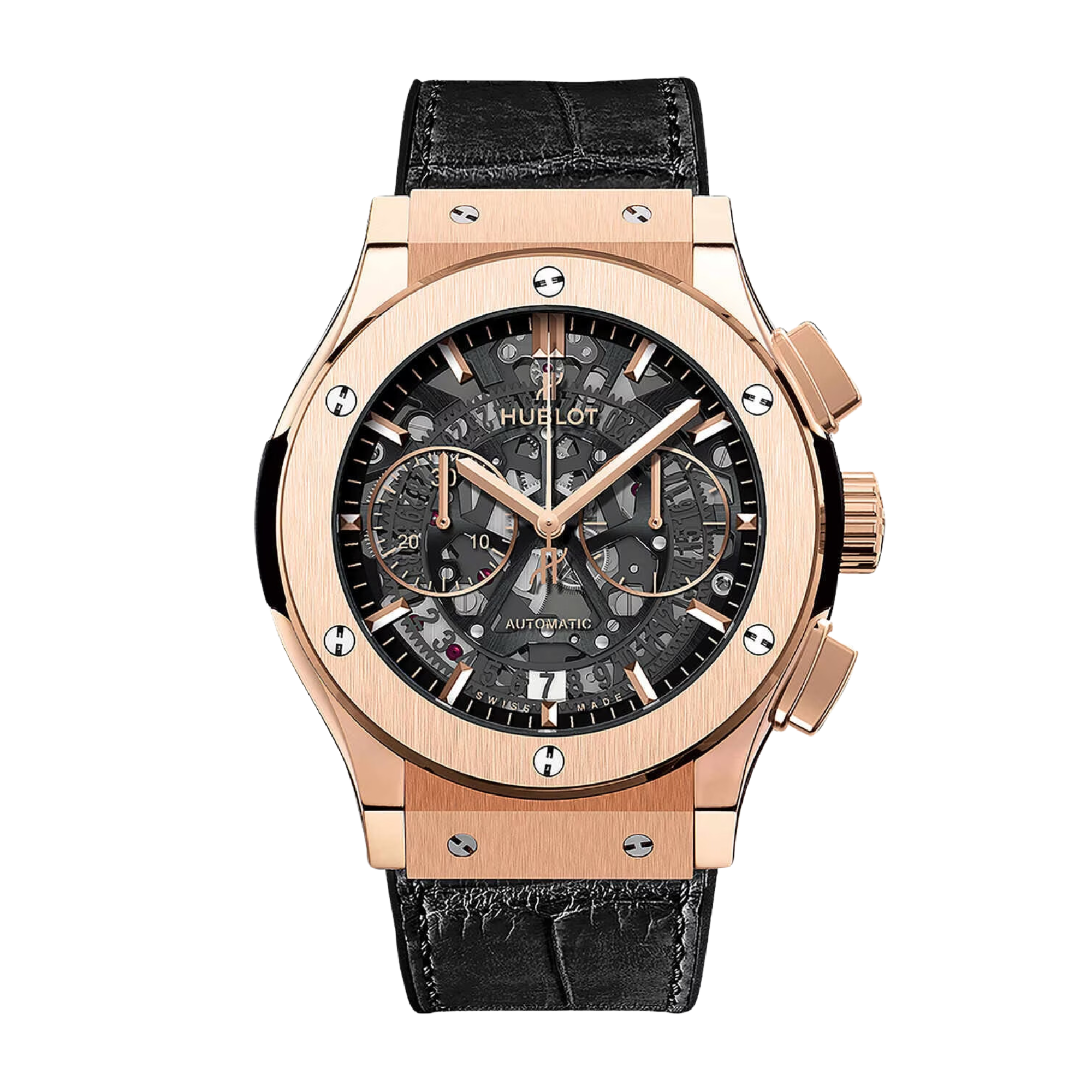 Classic Fusion Aerofusion Chronograph Rose Gold Skeleton Dial 45mm Product Image 1