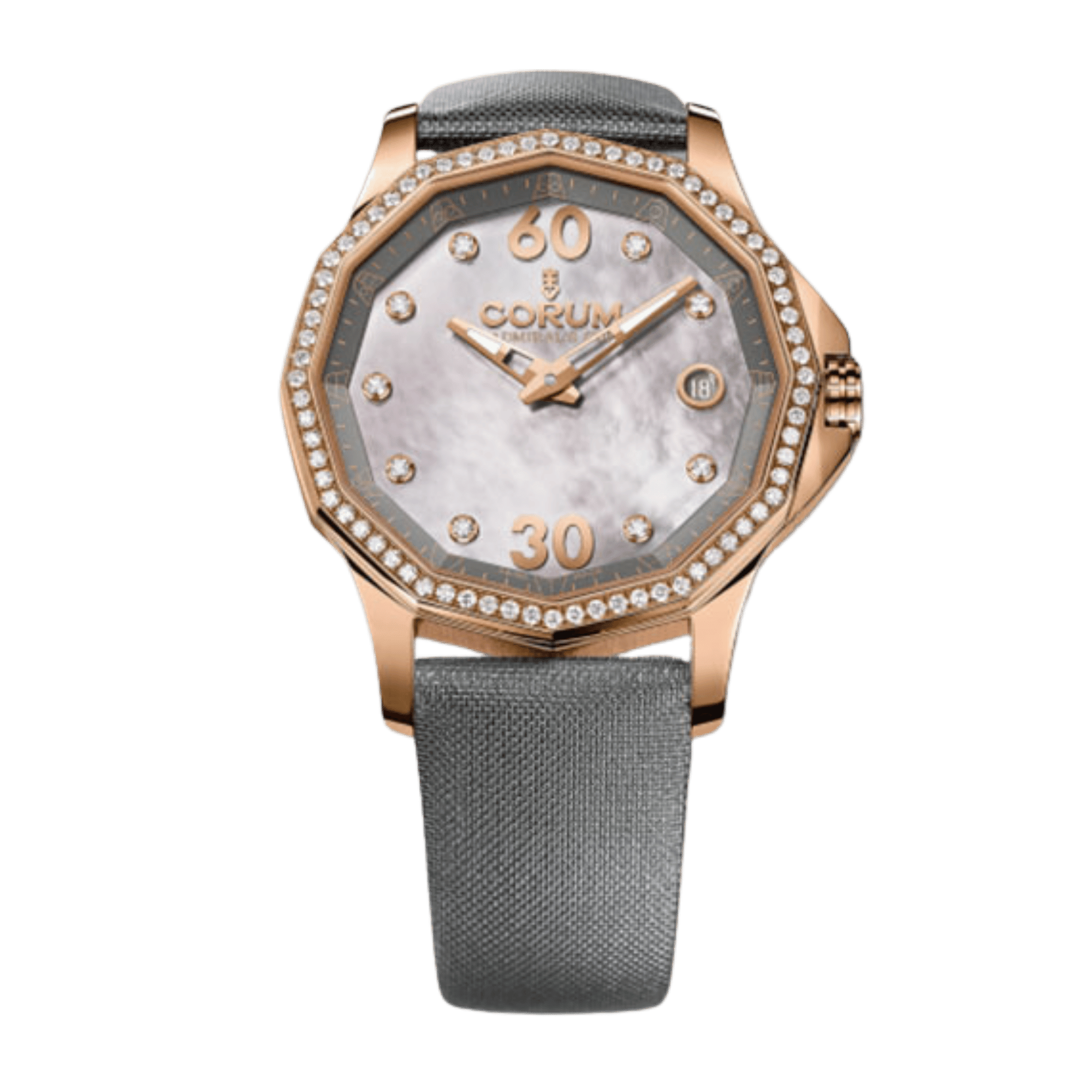 Admiral's Cup Legend Rose Gold Diamond Grey Dial 38mm Product Image 1