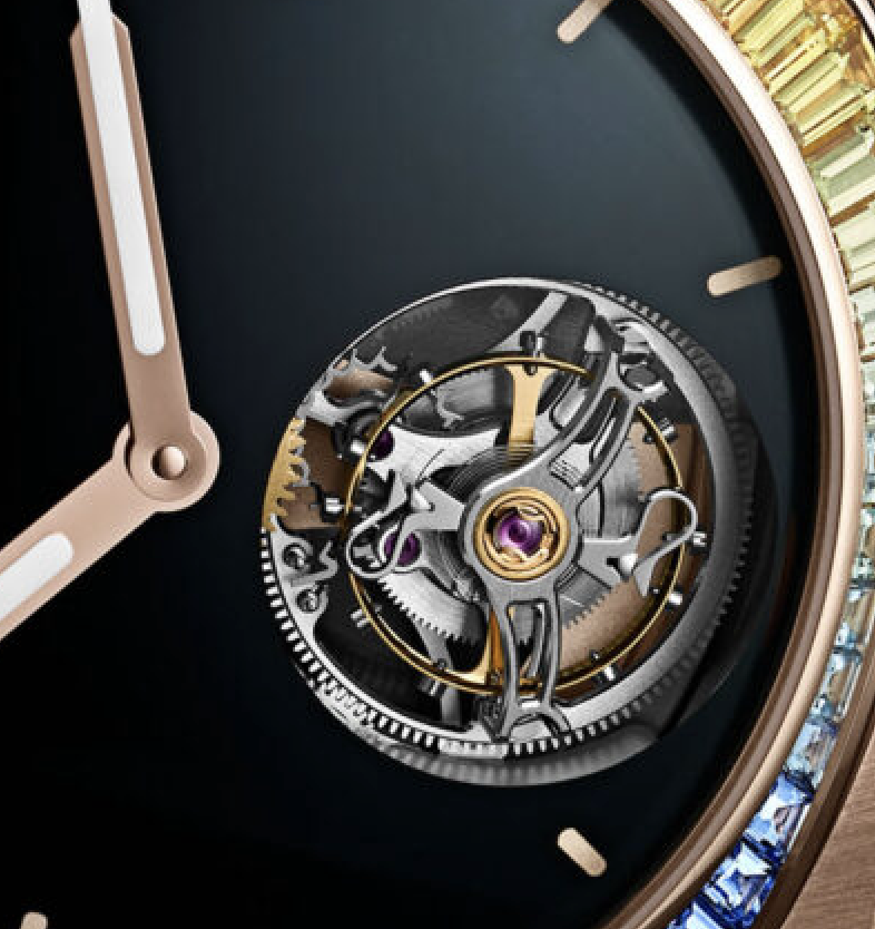 Streamliner Tourbillon Rose Gold Gem Set Vantablack Dial 40mm Product Image 4