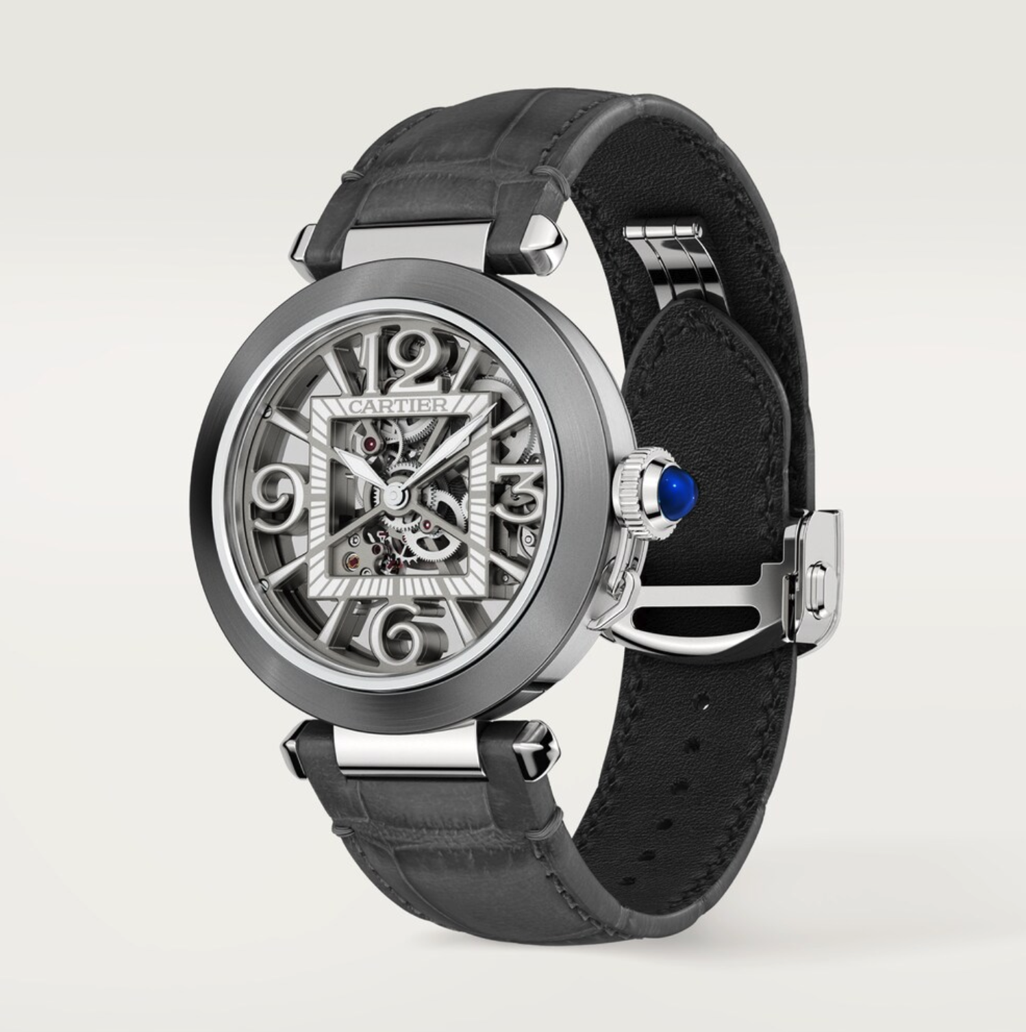 Pasha de Cartier Steel Skeleton Dial 41mm Product Image 2