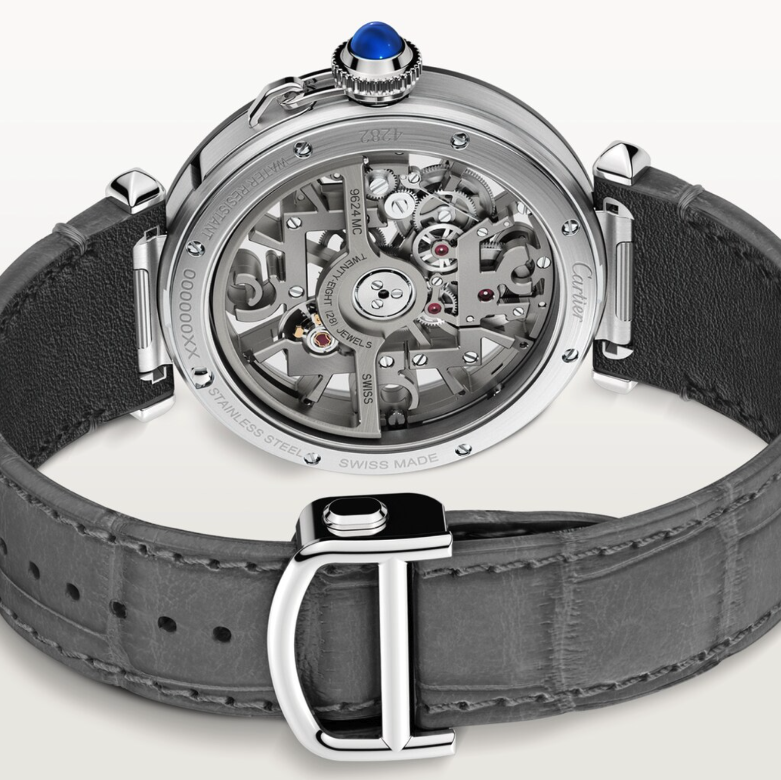 Pasha de Cartier Steel Skeleton Dial 41mm Product Image 3