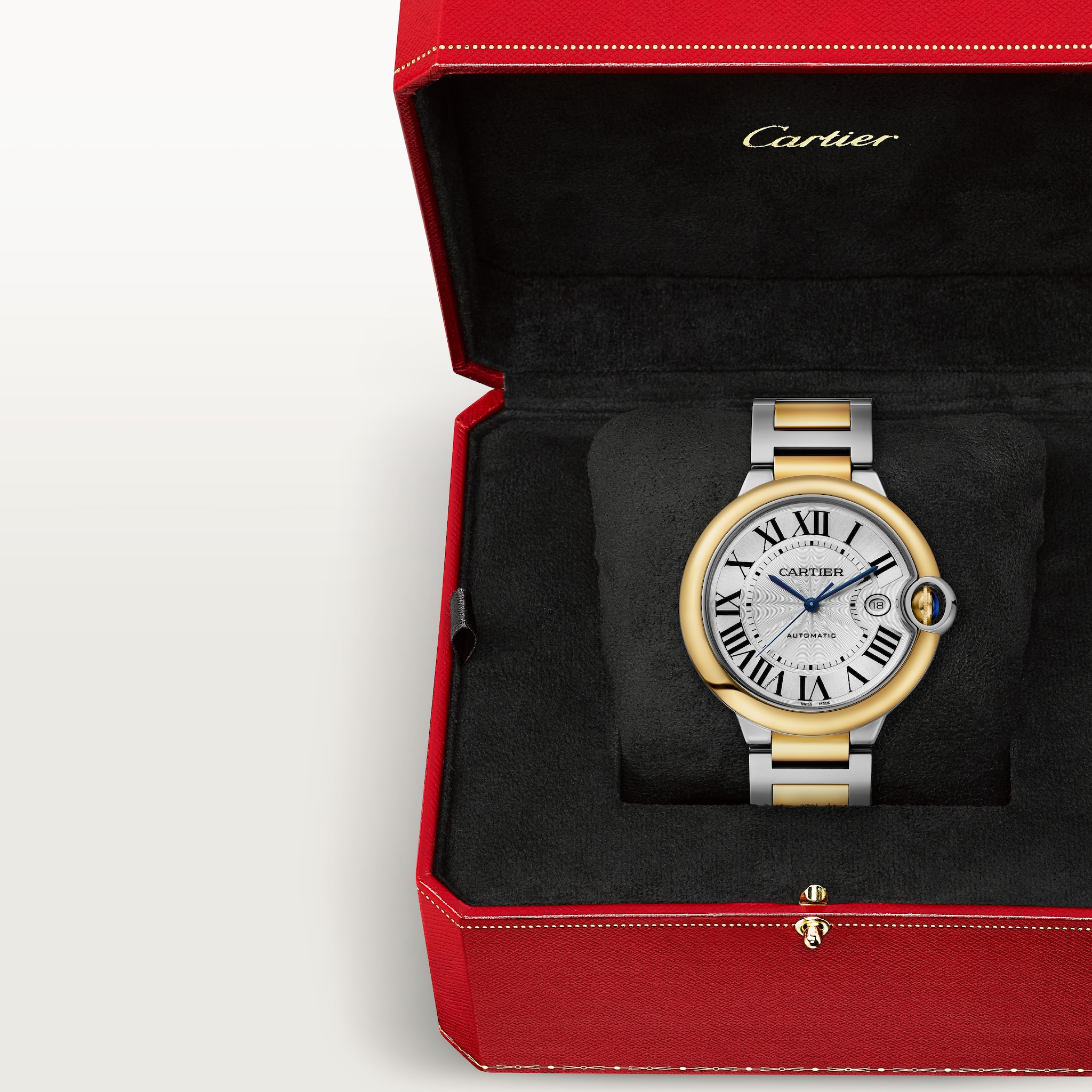 Ballon Bleu de Cartier Yellow Gold & Steel Silver Dial 42mm Product Image 4