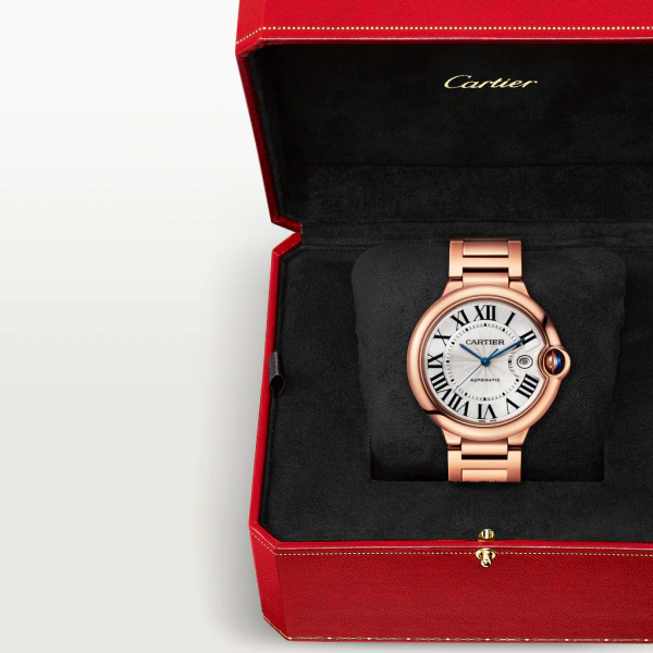 Ballon Bleu de Cartier Rose Gold Silver Dial 42mm Product Image 3