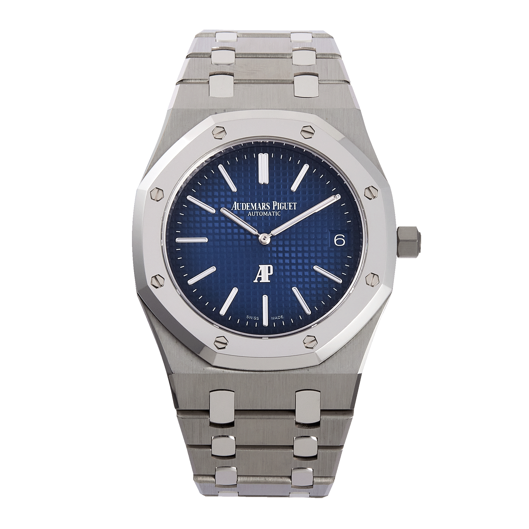 Royal Oak "Jumbo" Extra-Thin Platinum & Titanium Blue Dial 39mm Product Image 1