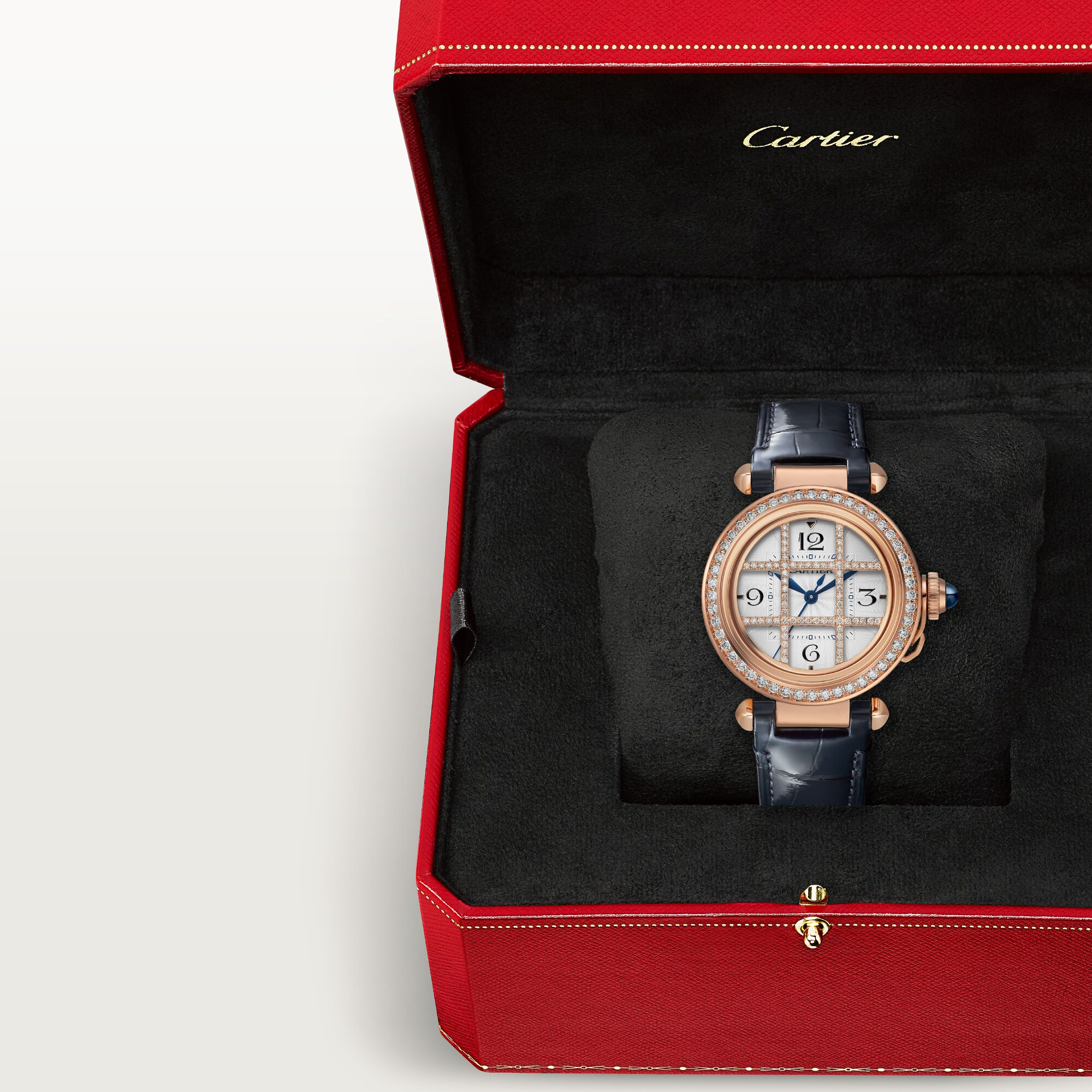 Pasha de Cartier Rose Gold Diamond White Dial 35mm Product Image 5