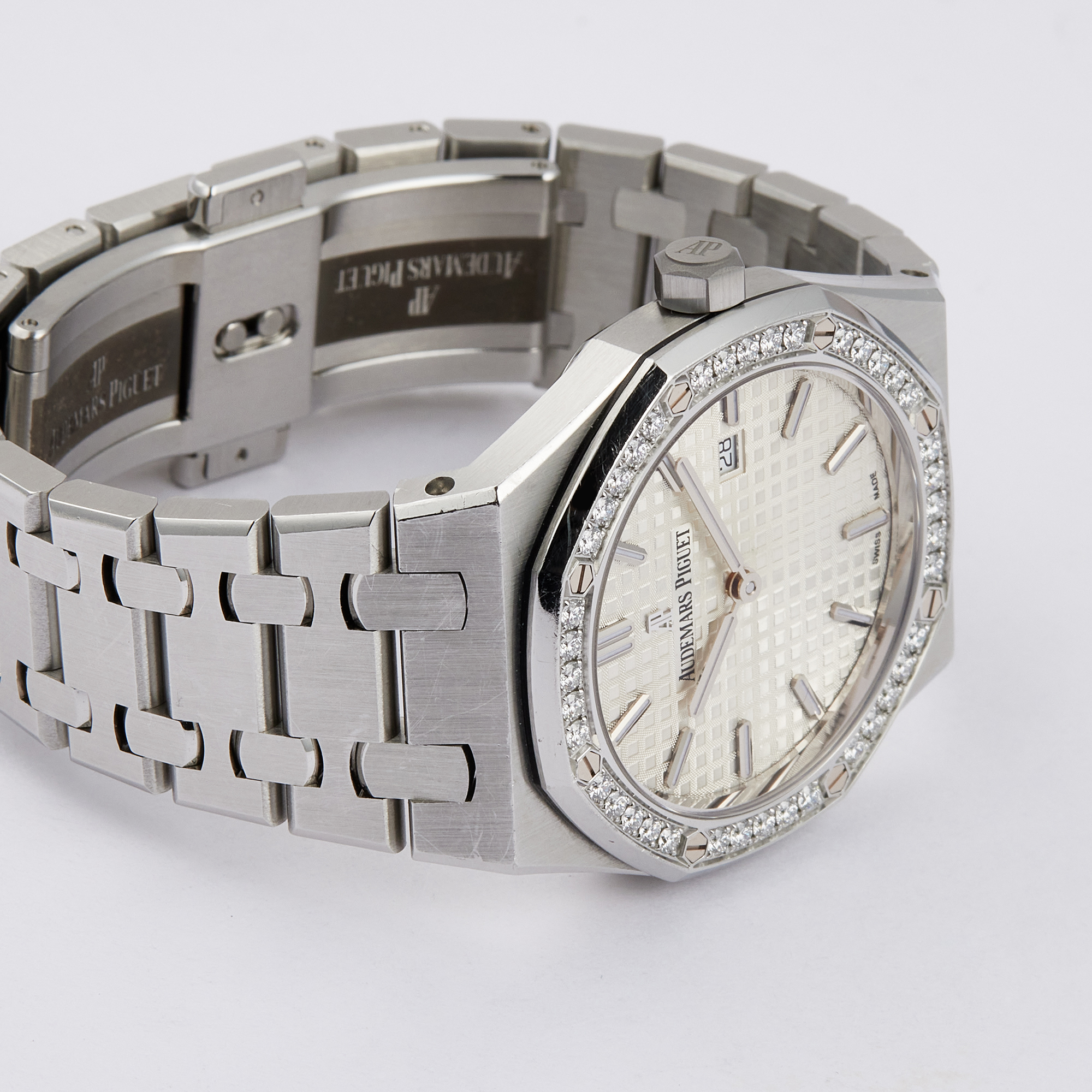 Royal Oak Quartz Steel Diamond Silver Dial 33mm Product Image 4