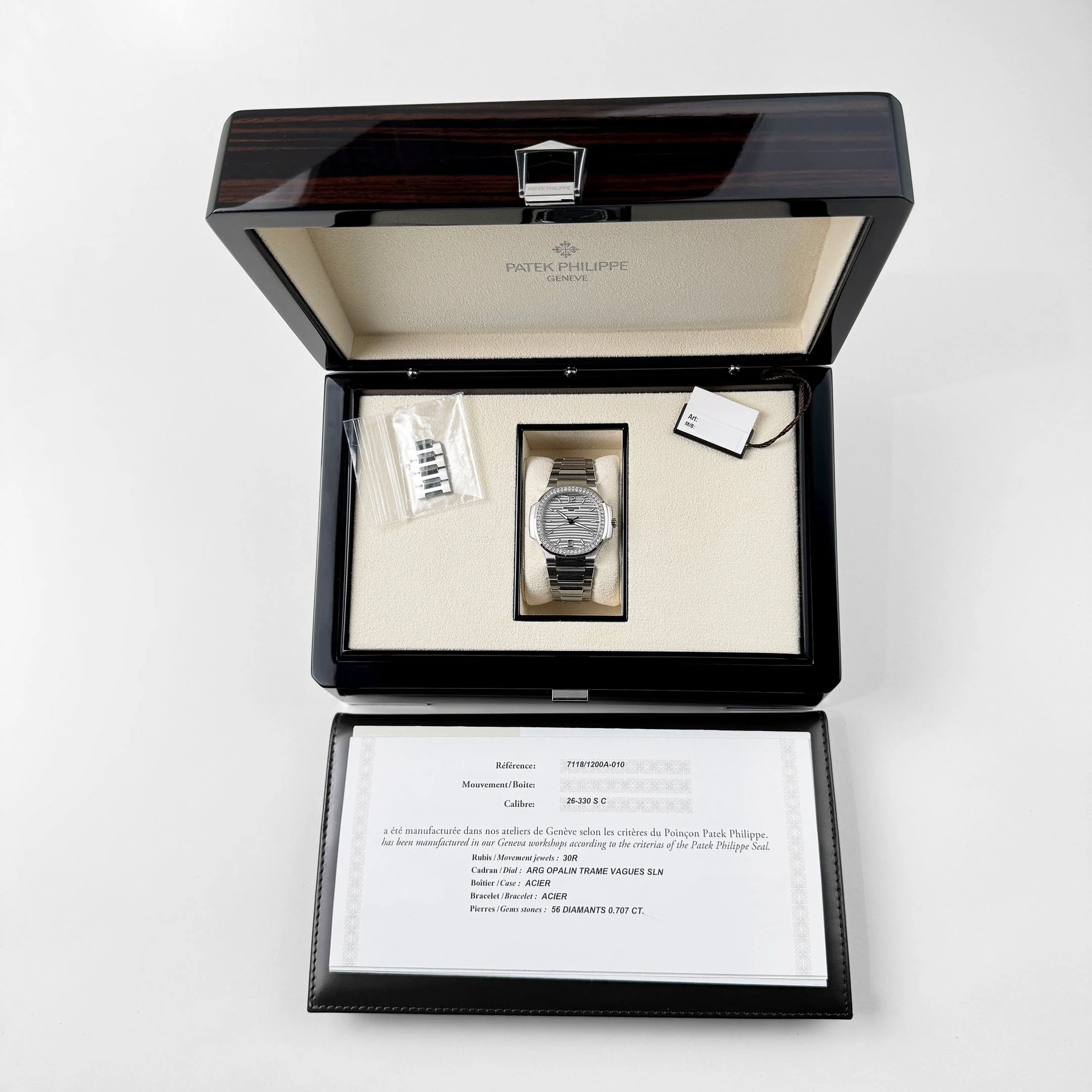 Nautilus Ladies Steel Diamond White Dial 35mm Product Image 10