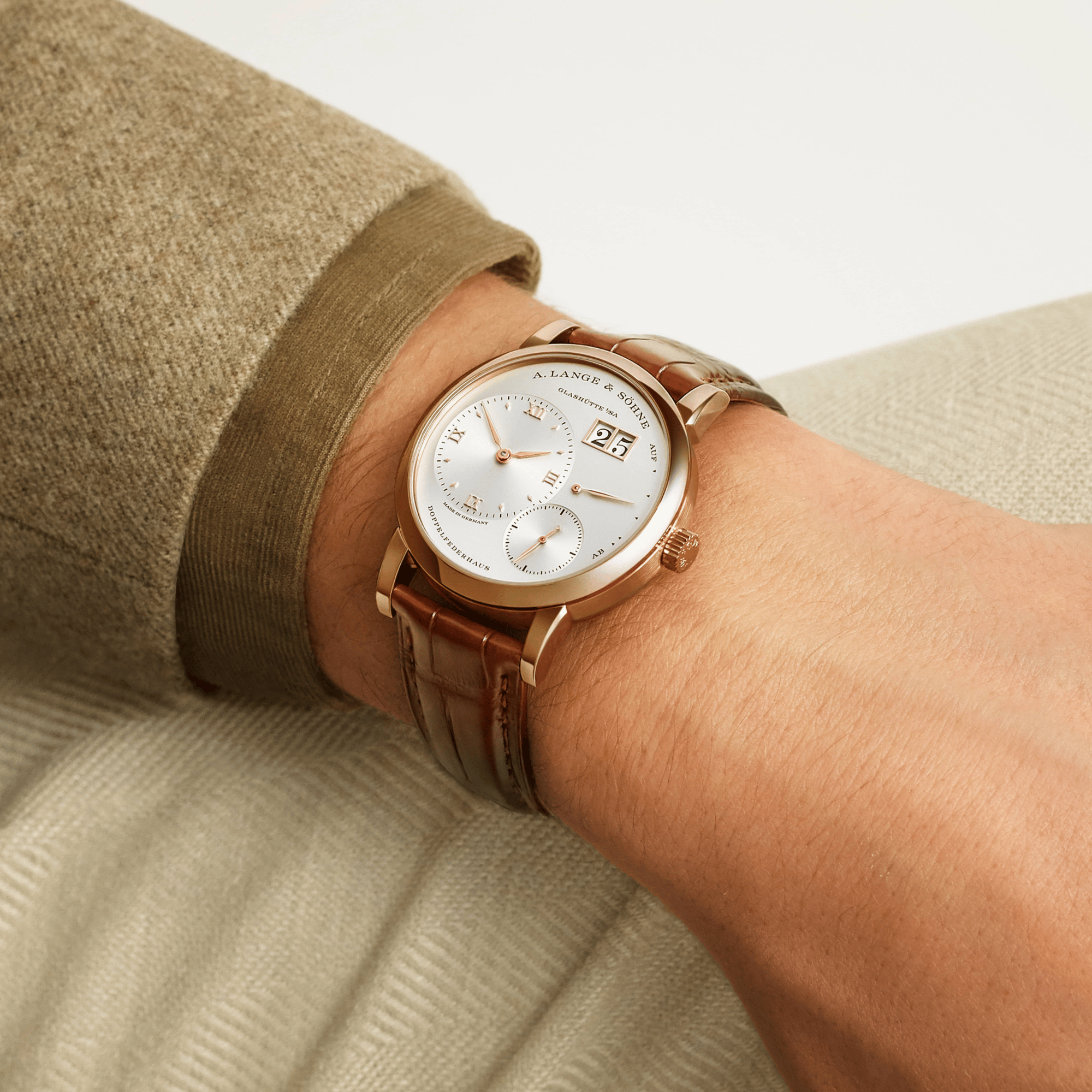 Lange 1 Rose Gold Silver Dial 38mm Product Image 5