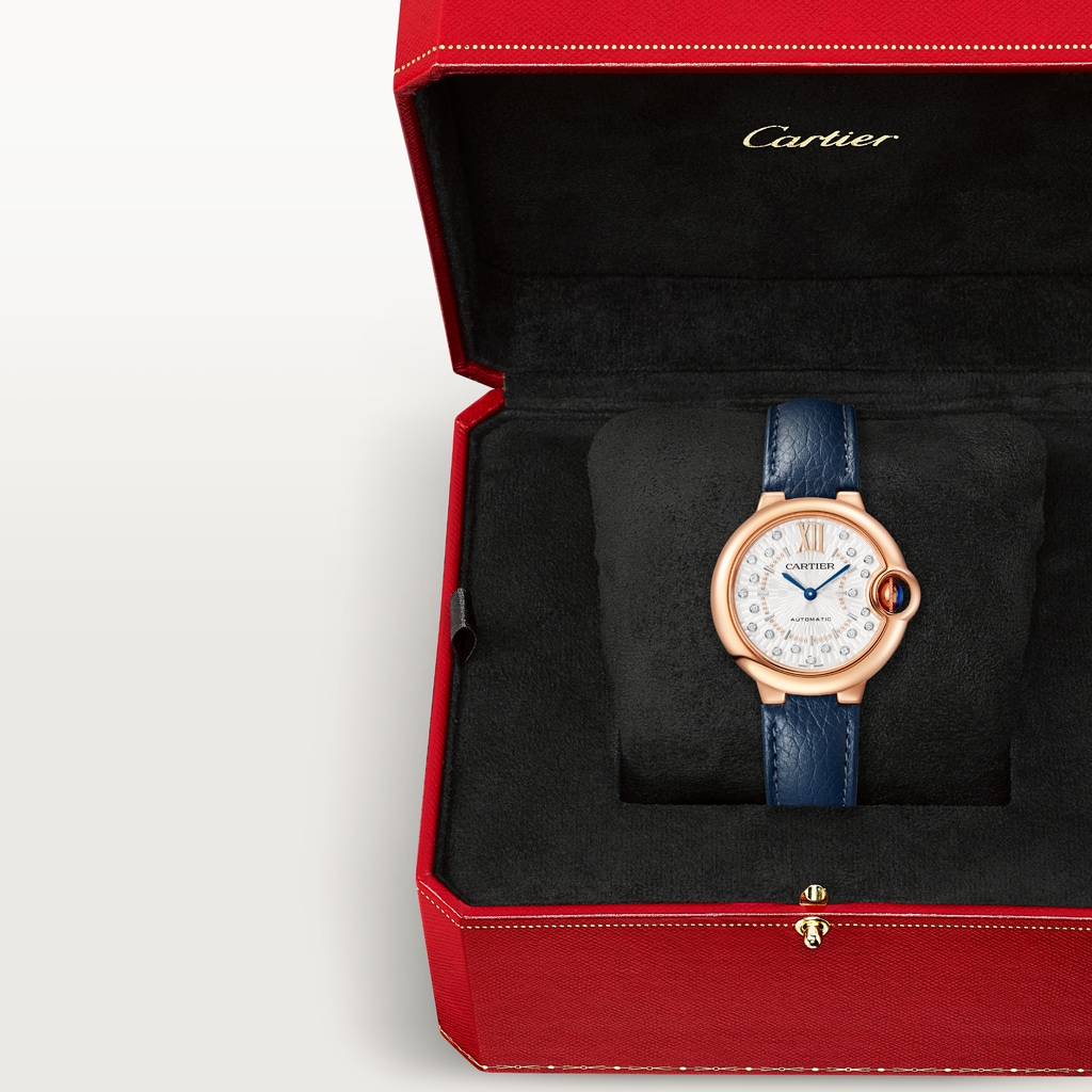 Ballon Bleu de Cartier Rose Gold Silver Dial 33mm Product Image 6