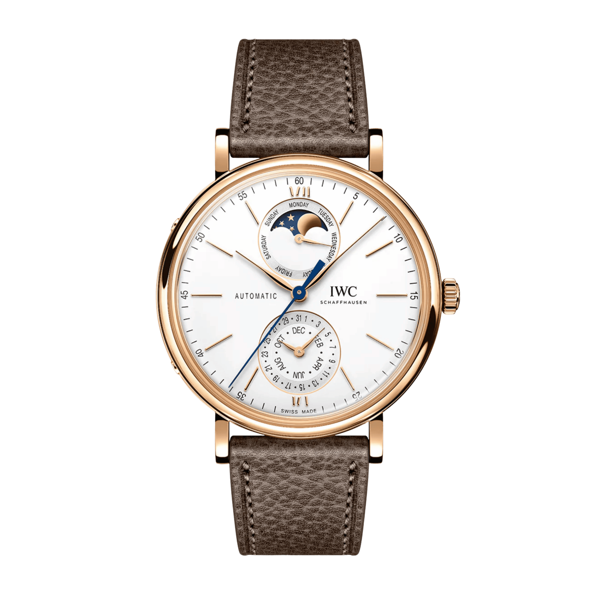 Portofino Complete Calendar Rose Gold Silver Dial 41mm Product Image 5