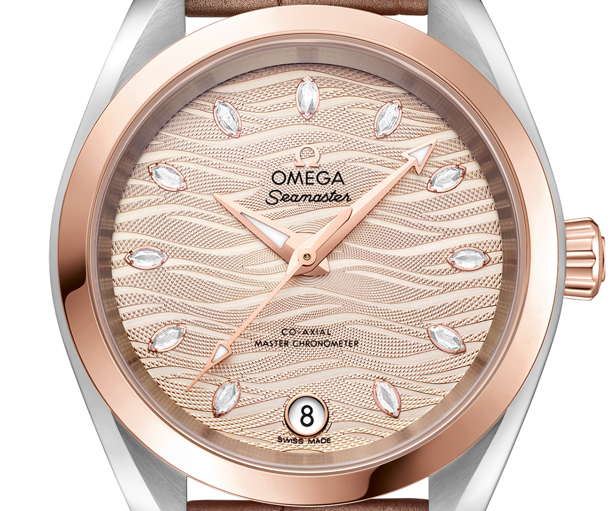 Aqua Terra Rose Gold & Steel Grey Dial 34mm Product Image 4