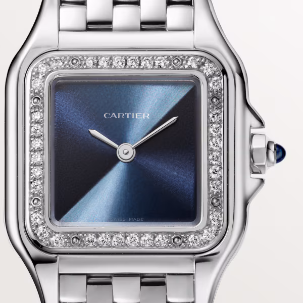 Panthère de Cartier Steel Diamond Blue Dial 22mm Product Image 1
