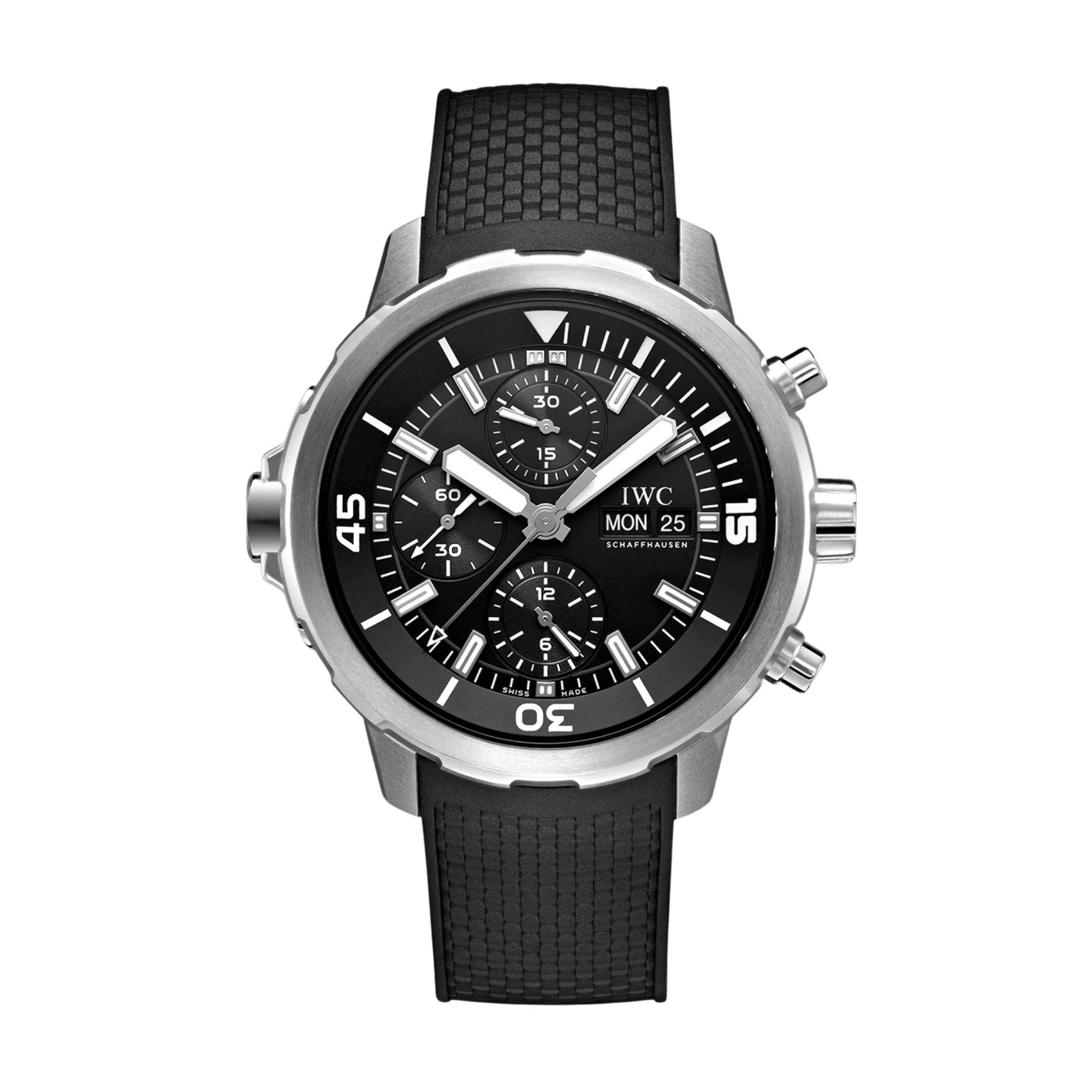 ＩＷＣ IWC Aquatimer Deep Two Steel Black Dial 46mm IW354702 - Make an