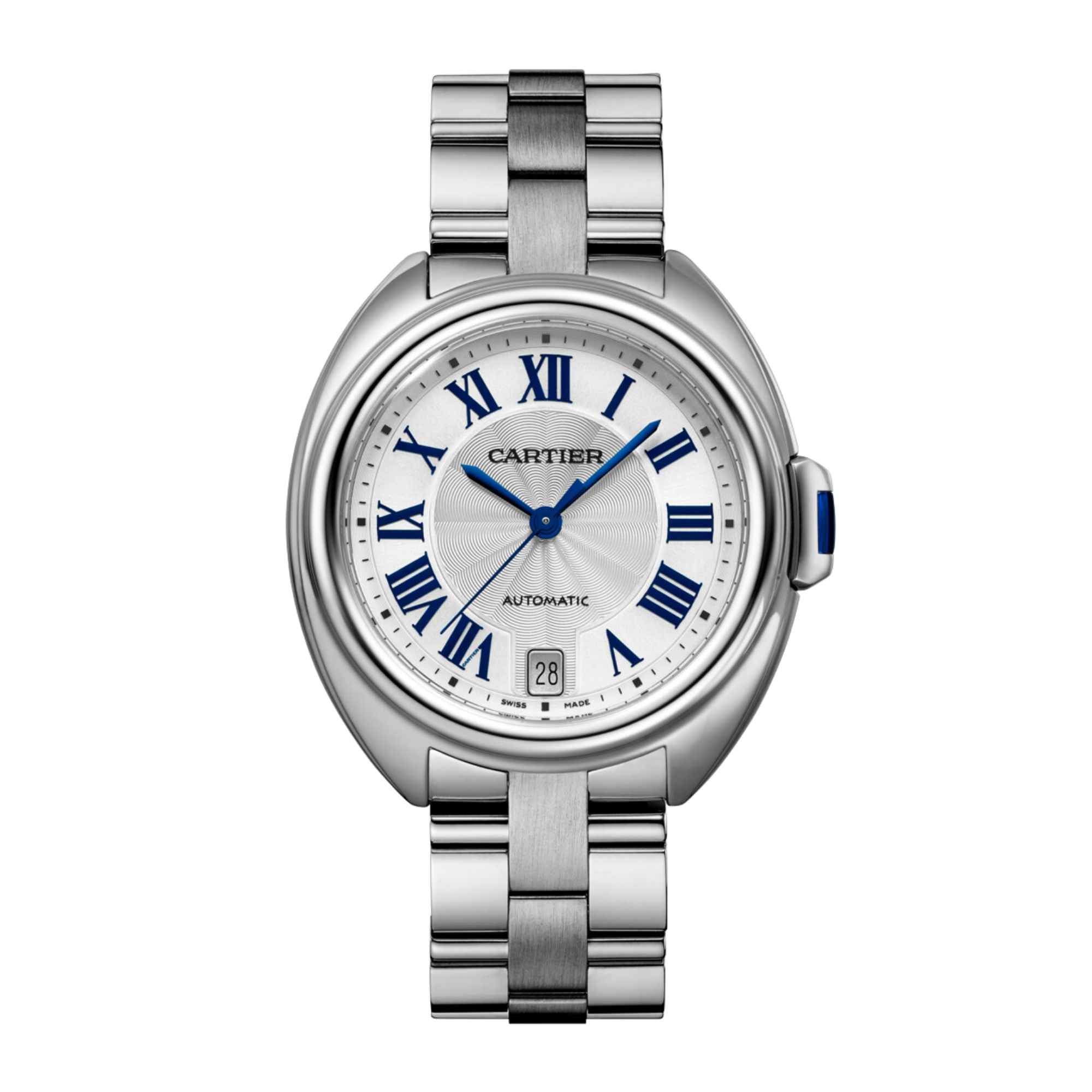 Cartier Clé de Cartier Rose Gold Silver Dial 35mm WJCL0033 - Make