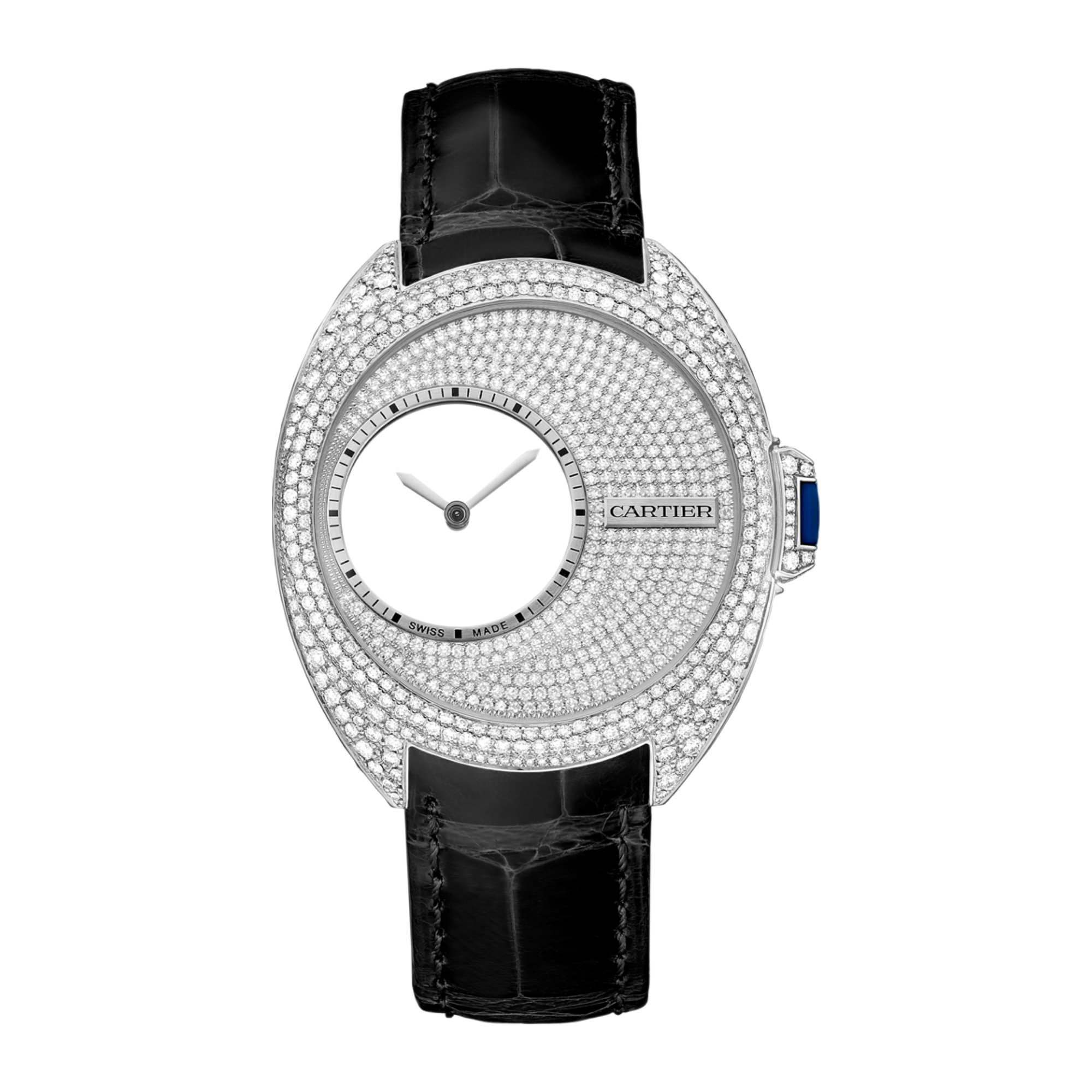 Cartier Clé de Cartier Mysterious Hours Palladium Skeleton