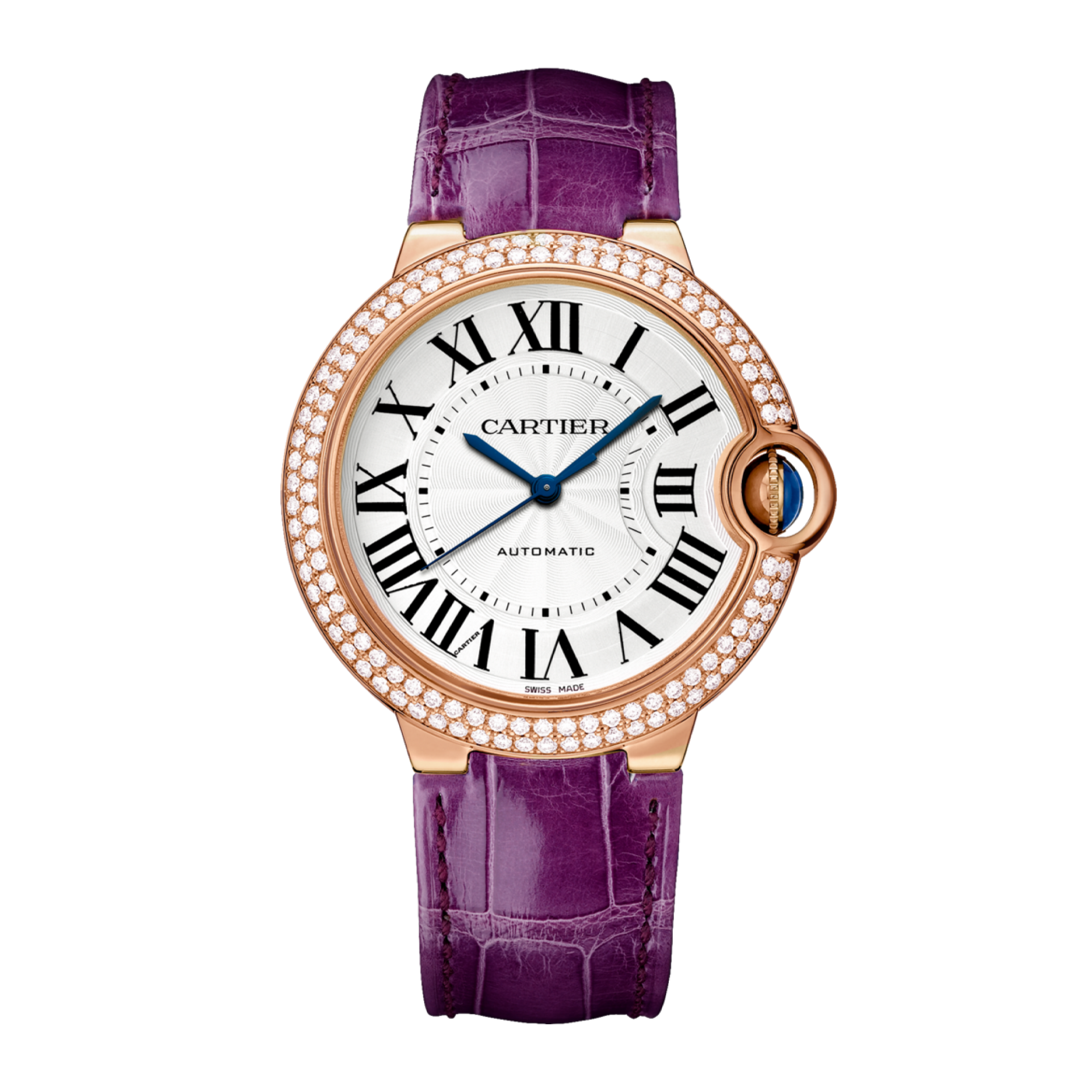 Ballon Bleu de Cartier Rose Gold Silver Dial 36mm Product Image