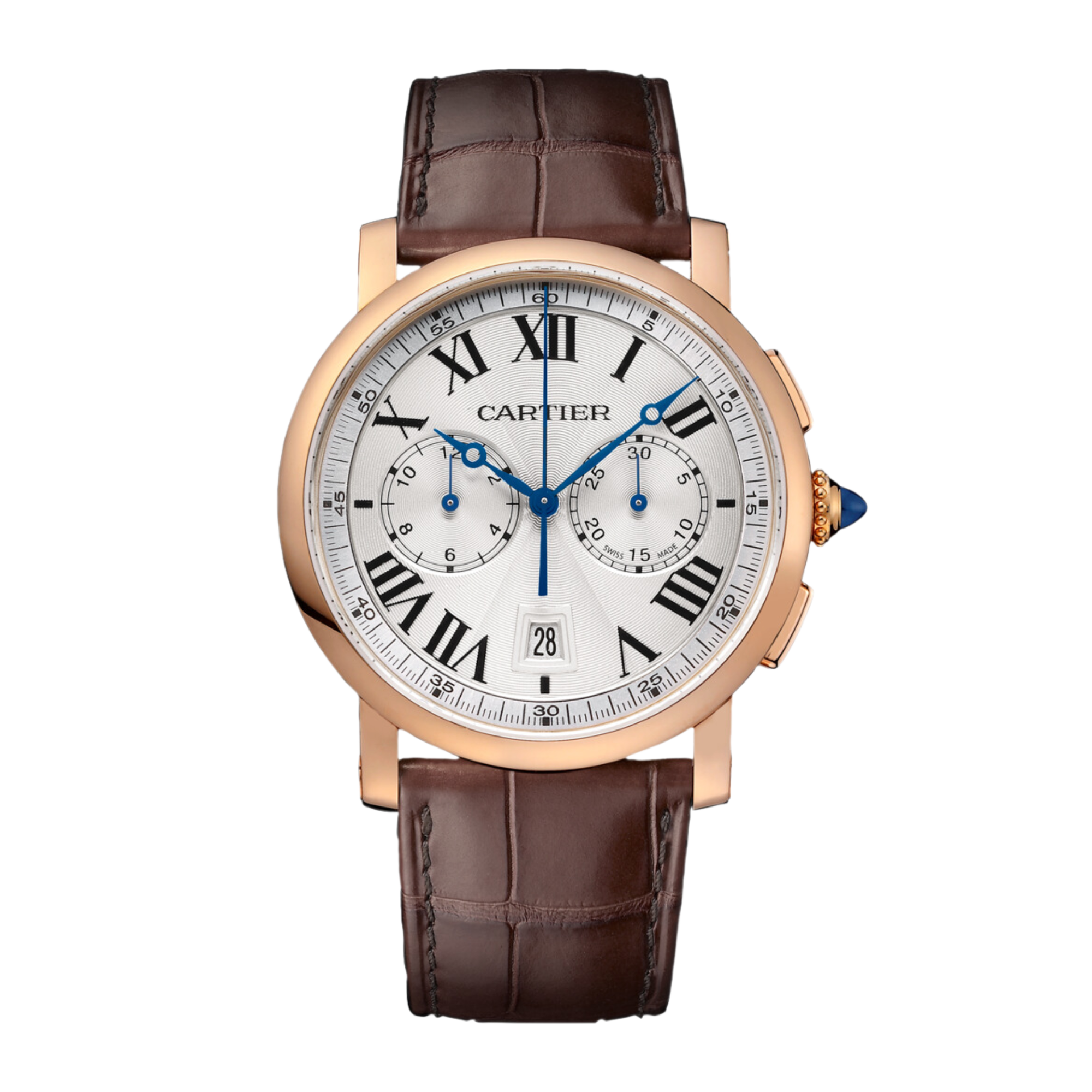 Rotonde de Cartier Chronograph Rose Gold Silver Dial 40mm Product Image