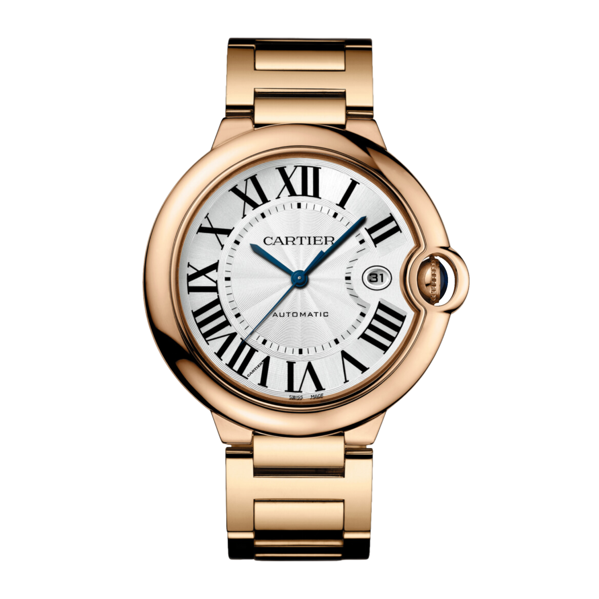 Ballon Bleu de Cartier Rose Gold Silver Dial 42mm Product Image