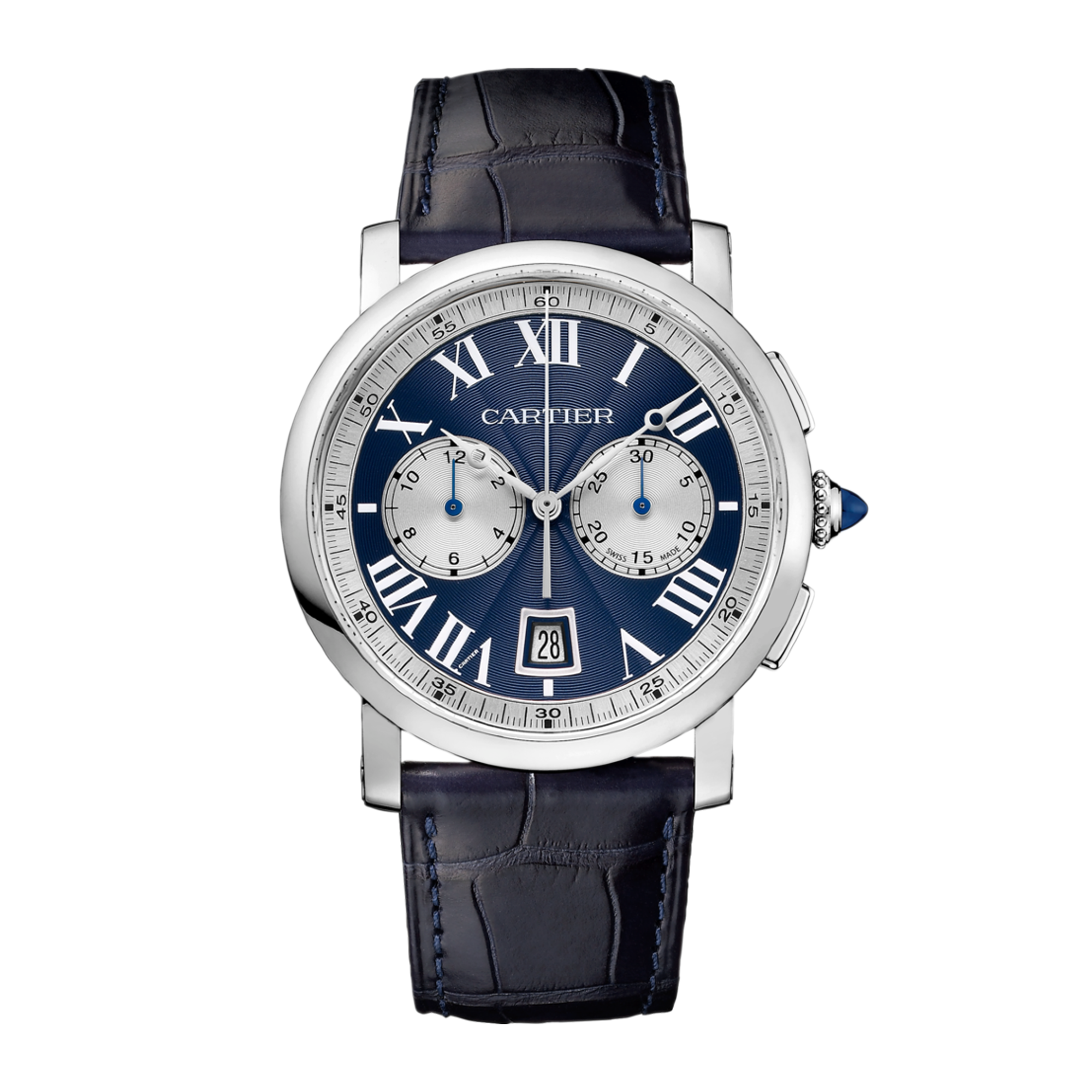 Rotonde de Cartier Chronograph White Gold Blue Dial 40mm Product Image